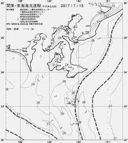 一都三県漁海況速報、関東・東海海況速報(2017/07/15)