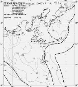 一都三県漁海況速報、関東・東海海況速報(2017/07/18)