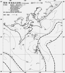 一都三県漁海況速報、関東・東海海況速報(2017/07/19)