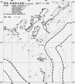 一都三県漁海況速報、関東・東海海況速報(2017/07/20)
