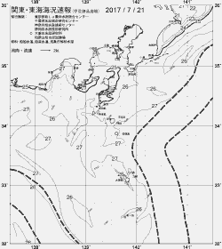 一都三県漁海況速報、関東・東海海況速報(2017/07/21)