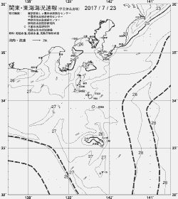 一都三県漁海況速報、関東・東海海況速報(2017/07/23)
