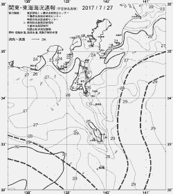 一都三県漁海況速報、関東・東海海況速報(2017/07/27)