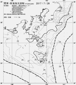 一都三県漁海況速報、関東・東海海況速報(2017/07/28)