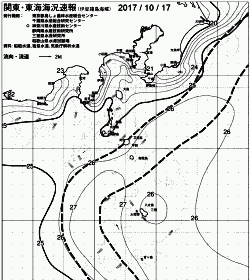 一都三県漁海況速報、関東・東海海況速報(2017/10/17)