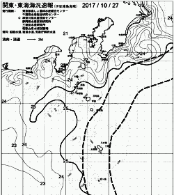 一都三県漁海況速報、関東・東海海況速報(2017/10/27)