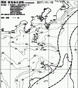 一都三県漁海況速報、関東・東海海況速報(2017/11/10)