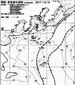 一都三県漁海況速報、関東・東海海況速報(2017/12/06)