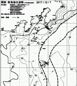 一都三県漁海況速報、関東・東海海況速報(2017/12/07)