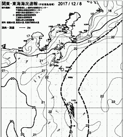 一都三県漁海況速報、関東・東海海況速報(2017/12/08)