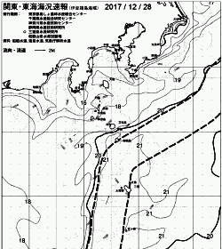 一都三県漁海況速報、関東・東海海況速報(2017/12/28)