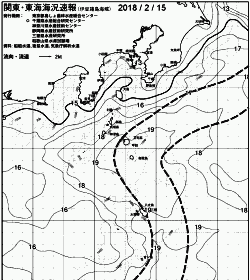 一都三県漁海況速報、関東・東海海況速報(2018/02/15)