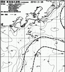 一都三県漁海況速報、関東・東海海況速報(2018/02/28)