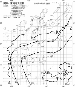 一都三県漁海況速報、関東・東海海況速報(2019/07/05)