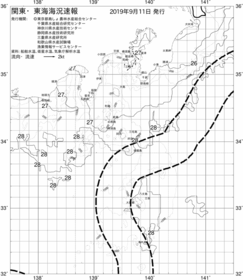 一都三県漁海況速報、関東・東海海況速報(2019/09/11)