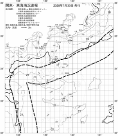 一都三県漁海況速報、関東・東海海況速報(2020/01/30)