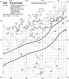 一都三県漁海況速報、関東・東海海況速報(2020/07/25)