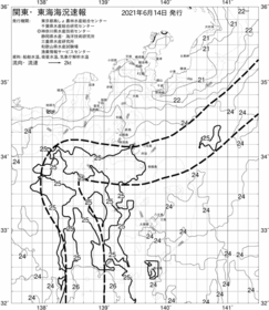 一都三県漁海況速報、関東・東海海況速報(2021/06/14)