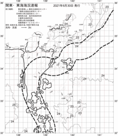 一都三県漁海況速報、関東・東海海況速報(2021/06/30)