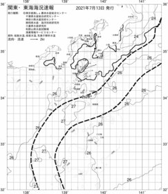一都三県漁海況速報、関東・東海海況速報(2021/07/13)