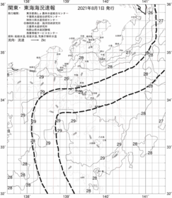 一都三県漁海況速報、関東・東海海況速報(2021/08/01)