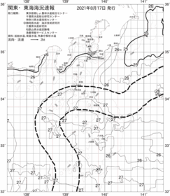 一都三県漁海況速報、関東・東海海況速報(2021/08/17)