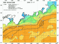関東・東海海況速報/広域(2008/03/17)