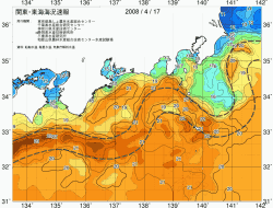 関東・東海海況速報/広域(2008/04/17)