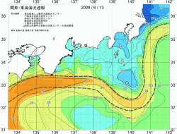 関東・東海海況速報/広域(2008/06/13)