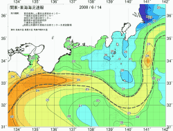 関東・東海海況速報/広域(2008/06/14)