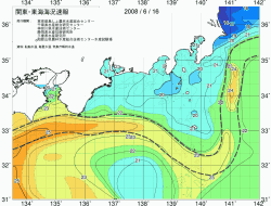 関東・東海海況速報/広域(2008/06/16)