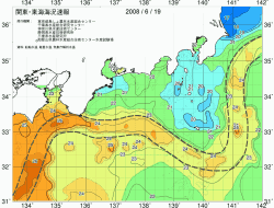 関東・東海海況速報/広域(2008/06/19)