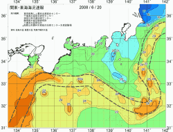 関東・東海海況速報/広域(2008/06/20)