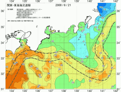 関東・東海海況速報/広域(2008/06/21)