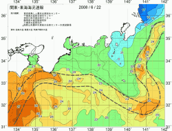 関東・東海海況速報/広域(2008/06/22)