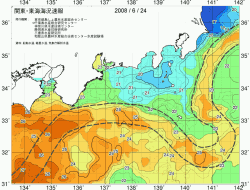 関東・東海海況速報/広域(2008/06/24)