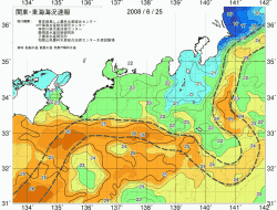 関東・東海海況速報/広域(2008/06/25)