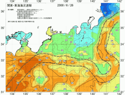 関東・東海海況速報/広域(2008/06/26)