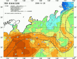 関東・東海海況速報/広域(2008/06/28)