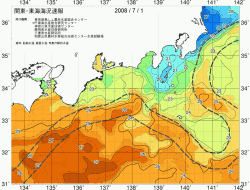 関東・東海海況速報/広域(2008/07/01)