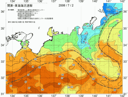 関東・東海海況速報/広域(2008/07/02)
