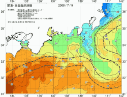関東・東海海況速報/広域(2008/07/09)