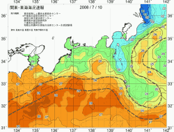 関東・東海海況速報/広域(2008/07/10)