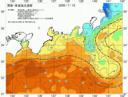関東・東海海況速報/広域(2008/07/12)