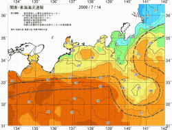 関東・東海海況速報/広域(2008/07/14)