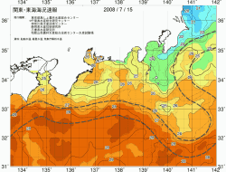関東・東海海況速報/広域(2008/07/15)