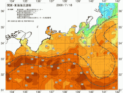 関東・東海海況速報/広域(2008/07/18)