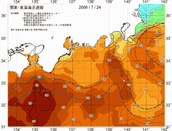 関東・東海海況速報/広域(2008/07/24)