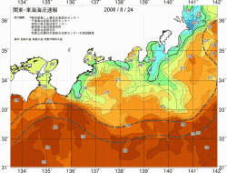 関東・東海海況速報/広域(2008/08/24)