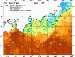 関東・東海海況速報/広域(2008/08/27)